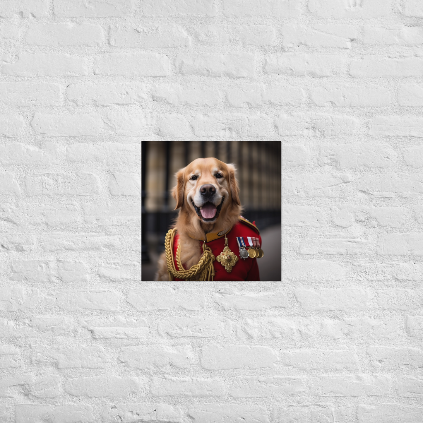 Golden Retriever BritishRoyalGuard Poster