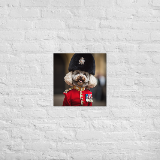 Poodle BritishRoyalGuard Poster