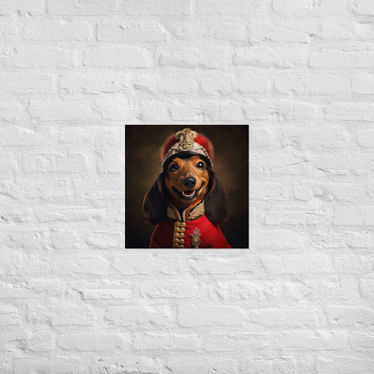 Dachshund BritishRoyalGuard Poster