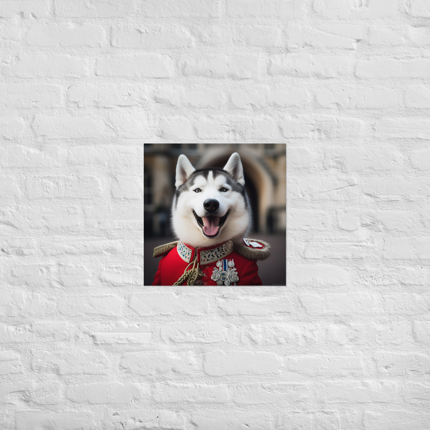 Siberian Husky BritishRoyalGuard Poster