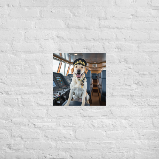 Labrador Retriever CruiseShipCaptain Poster