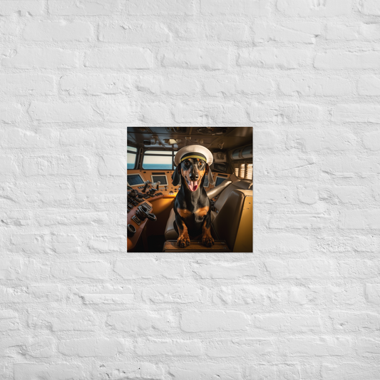 Dachshund CruiseShipCaptain Poster