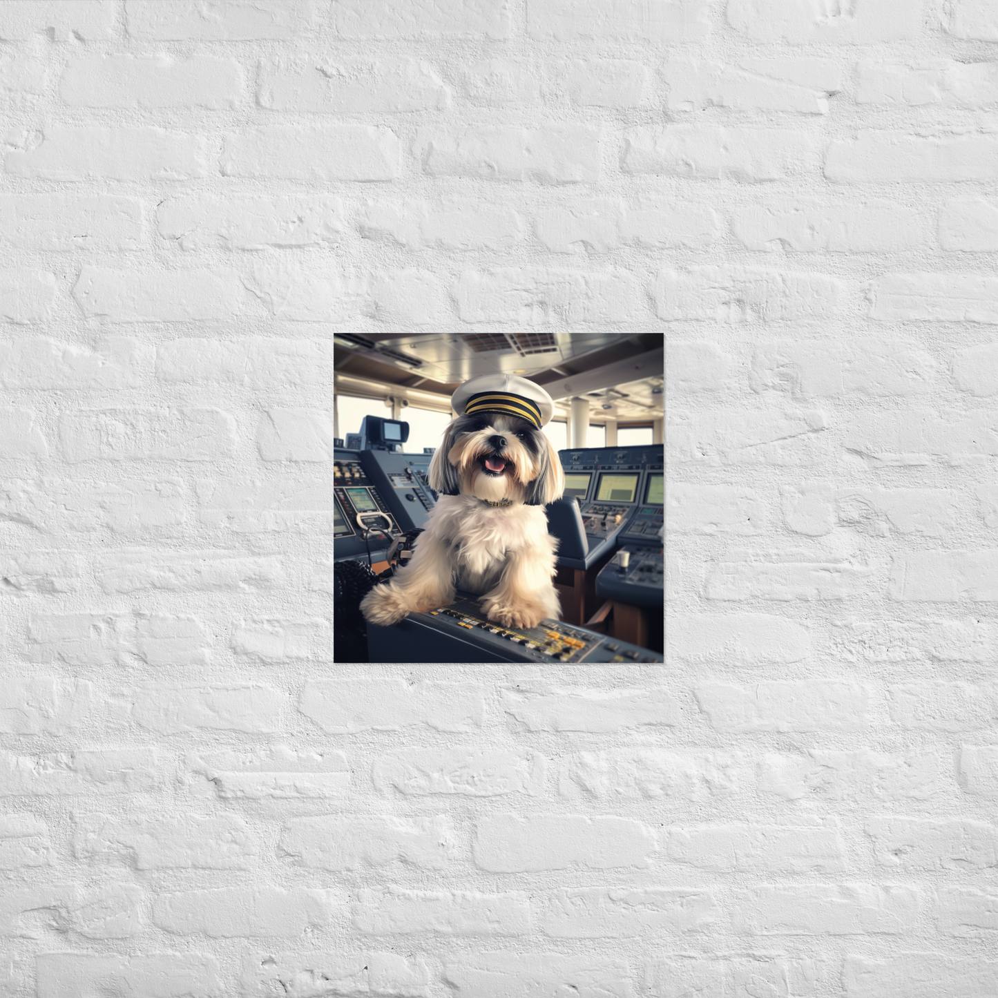 Shih Tzu CruiseShipCaptain Poster