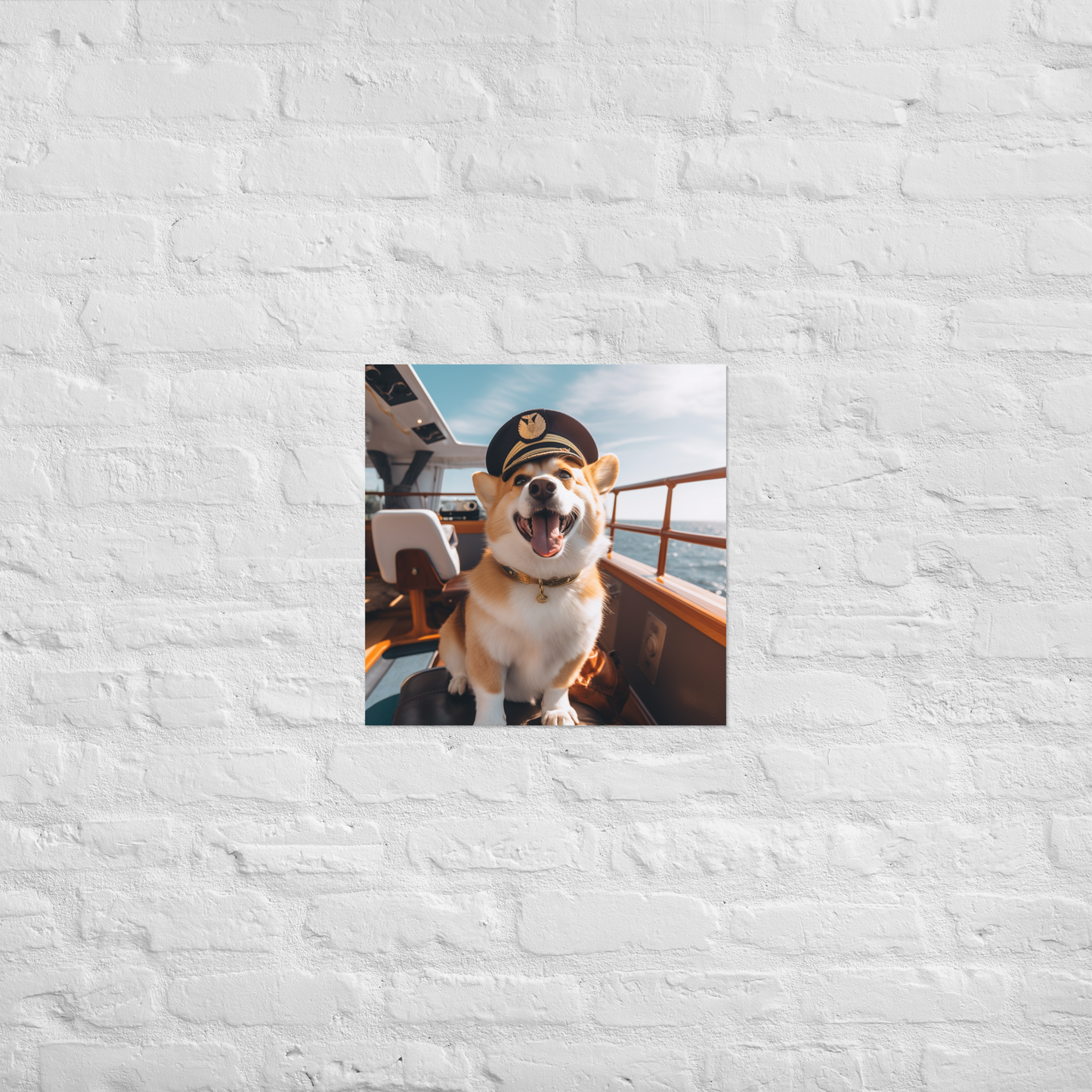 Pembroke Welsh Corgi CruiseShipCaptain Poster