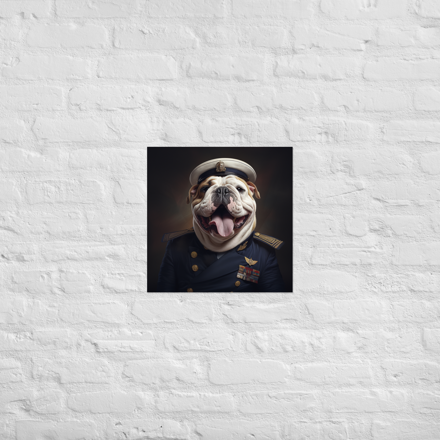 Bulldog NavyOfficer Poster