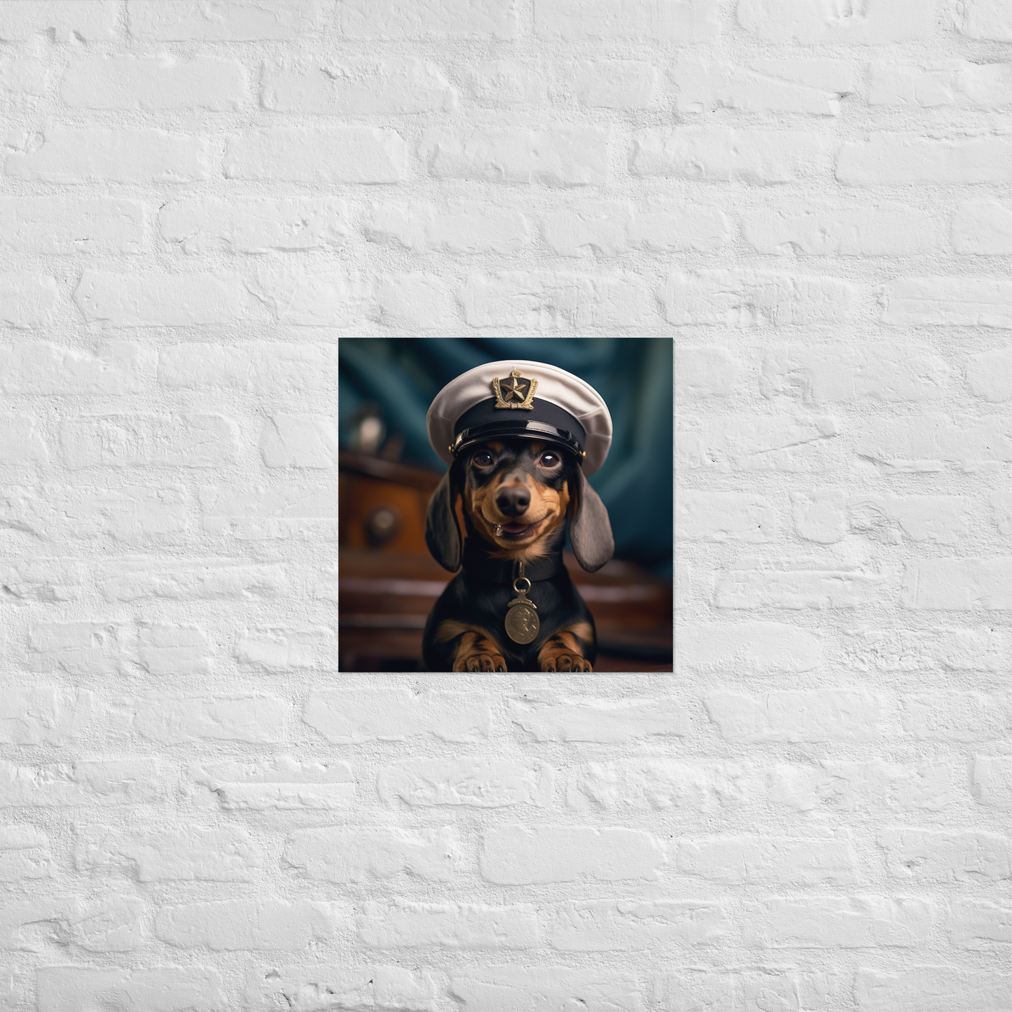 Dachshund NavyOfficer Poster