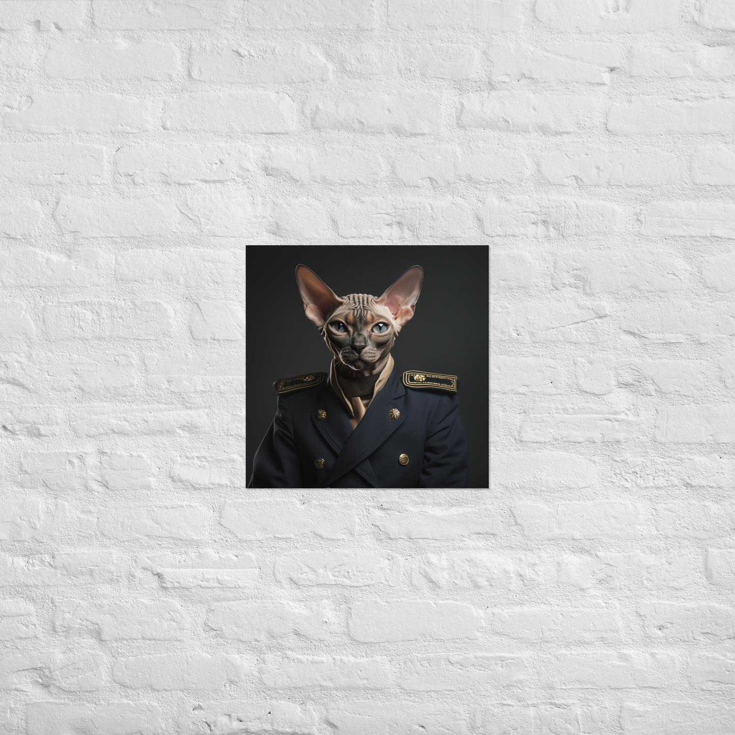 Sphynx NavyOfficer Poster