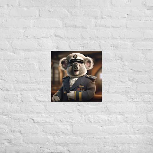 Koala NavyOfficer Poster