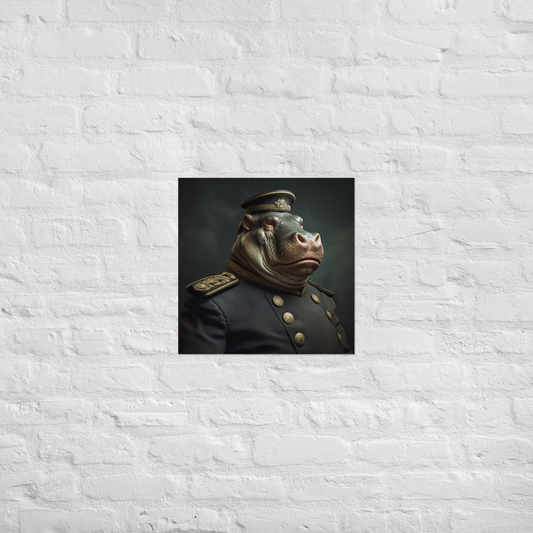 Hippo NavyOfficer Poster