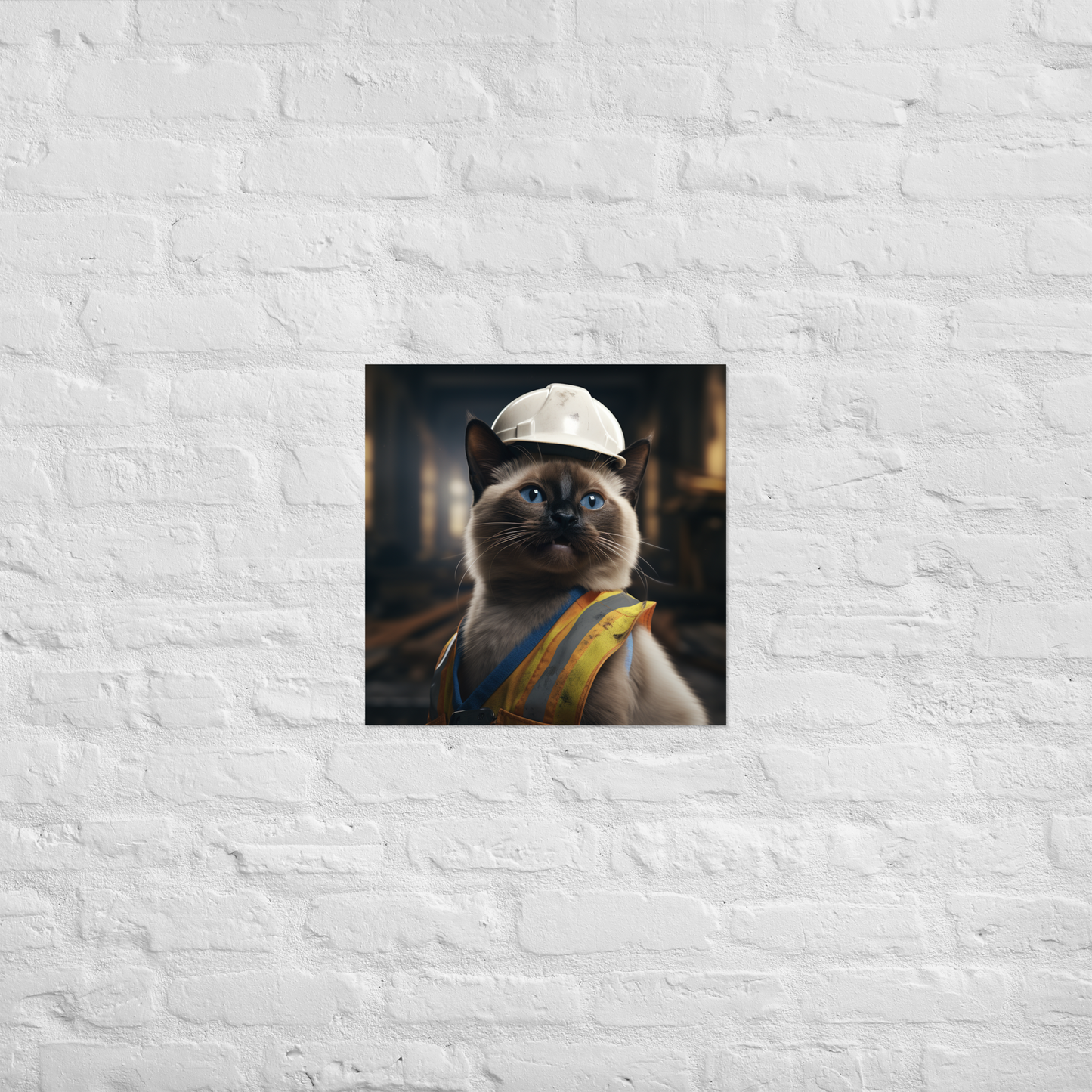 Siamese ConstructionWorker Poster