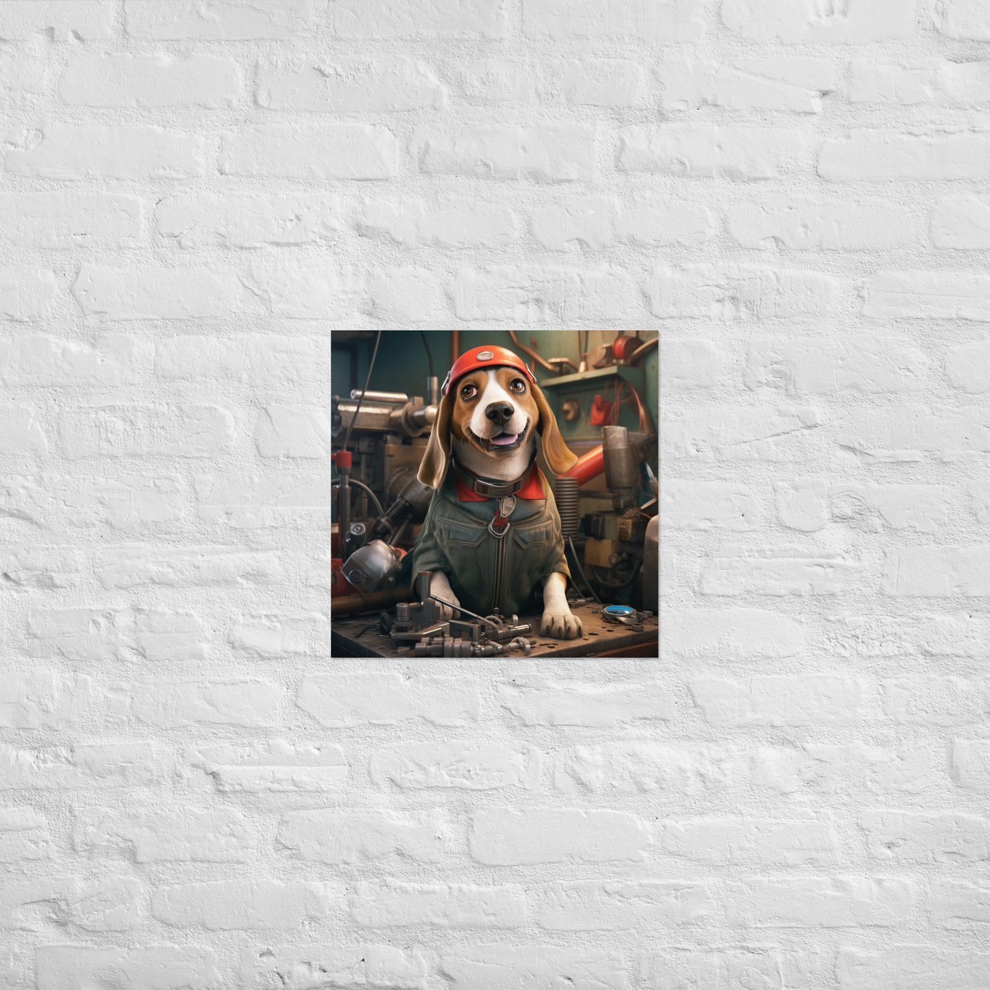 Beagle AutoMechanic Poster