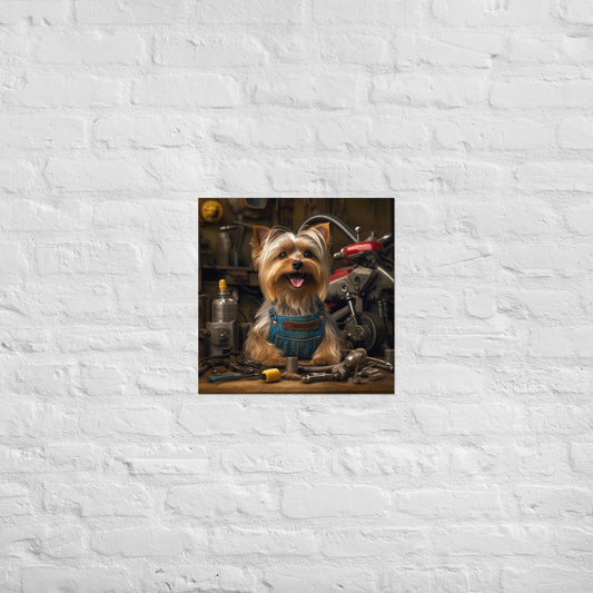 Yorkshire Terrier AutoMechanic Poster