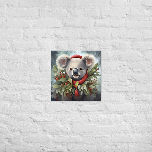 Koala Christmas Poster