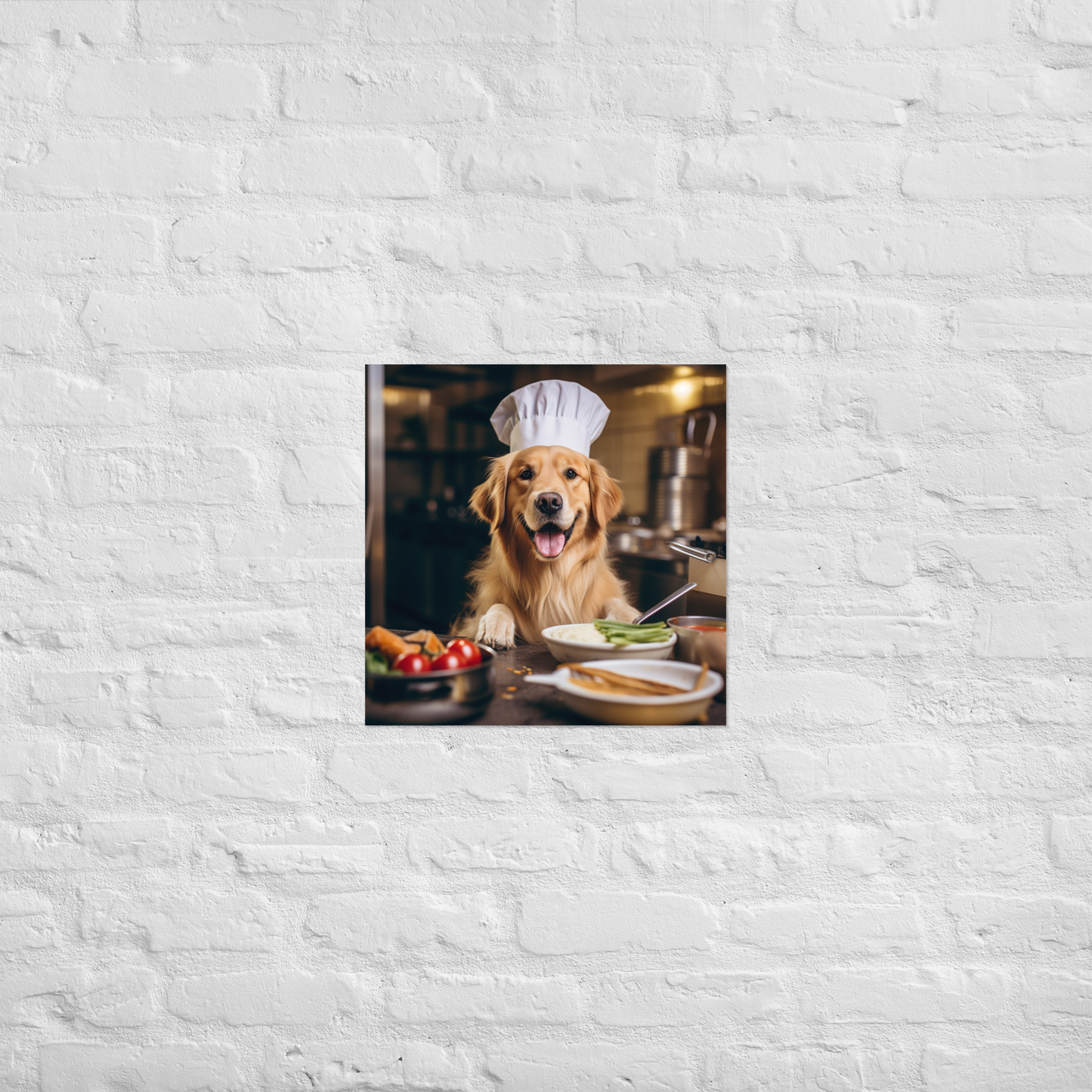 Golden Retriever Chef Poster