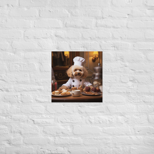Poodle Chef Poster