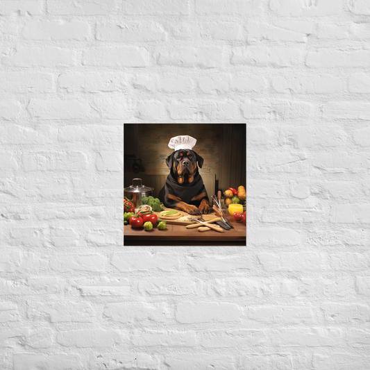 Rottweiler Chef Poster
