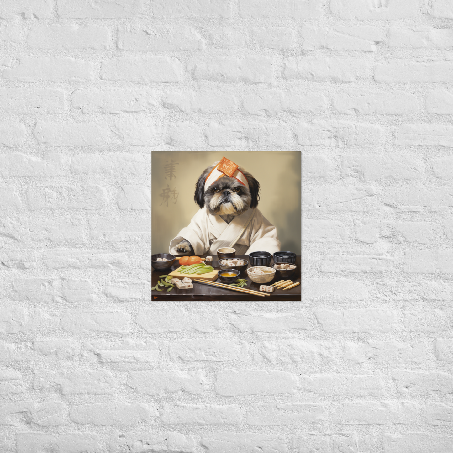 Shih Tzu Chef Poster