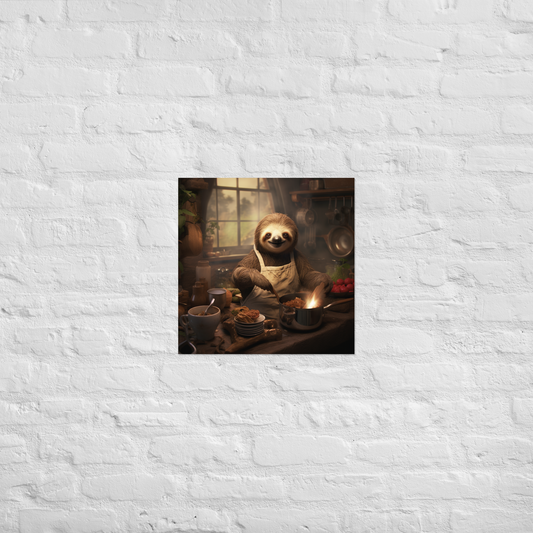 Sloth Chef Poster