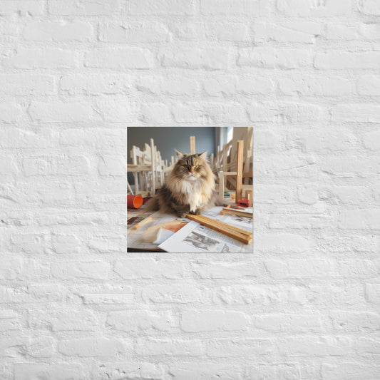 Maine Coon Architect Poster