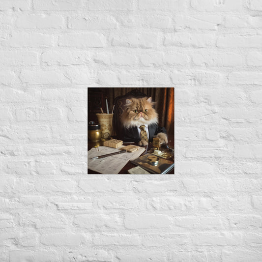 Maine Coon Lawyer Poster
