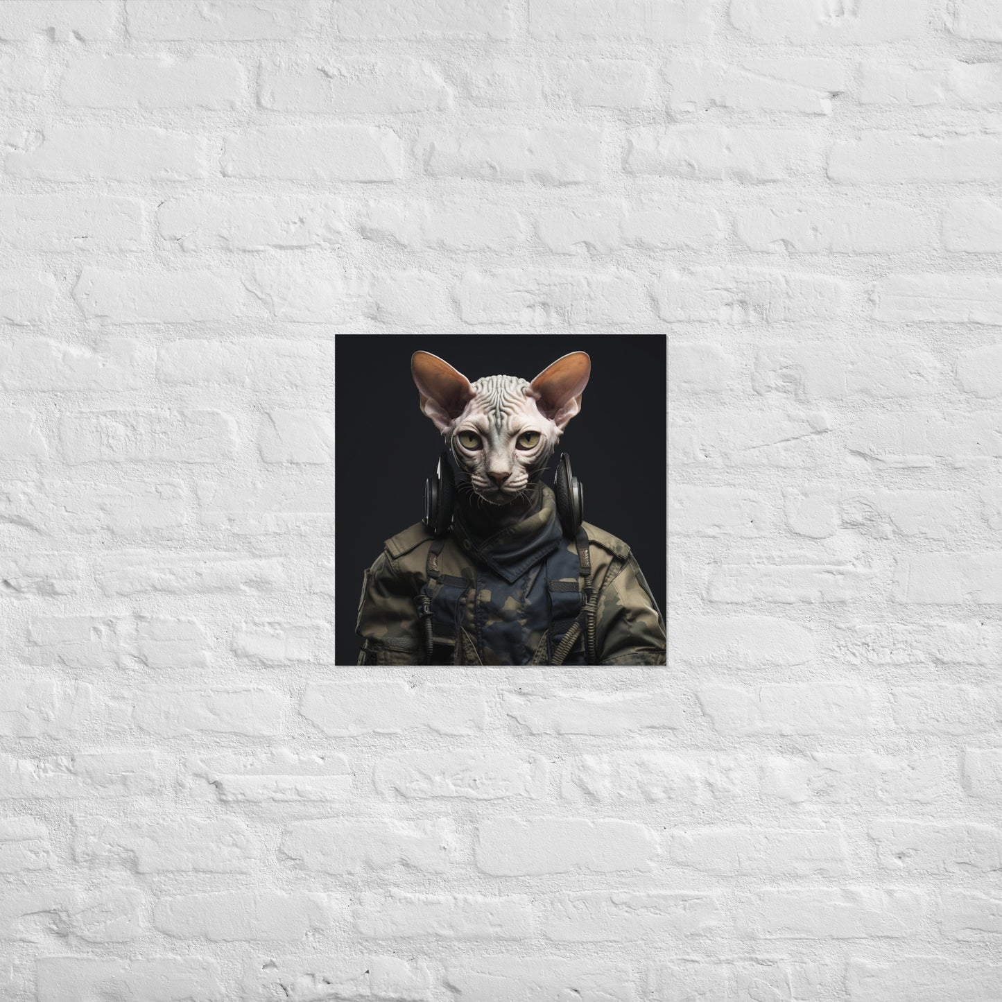 Sphynx Military Person Poster