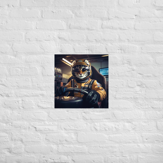 Bengal F1 Car Driver Poster