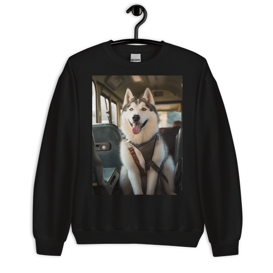 Siberian Husky Bus Driver Sweatshirt