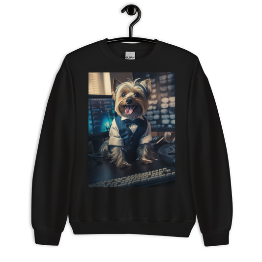 Yorkshire Terrier Stock Trader Sweatshirt