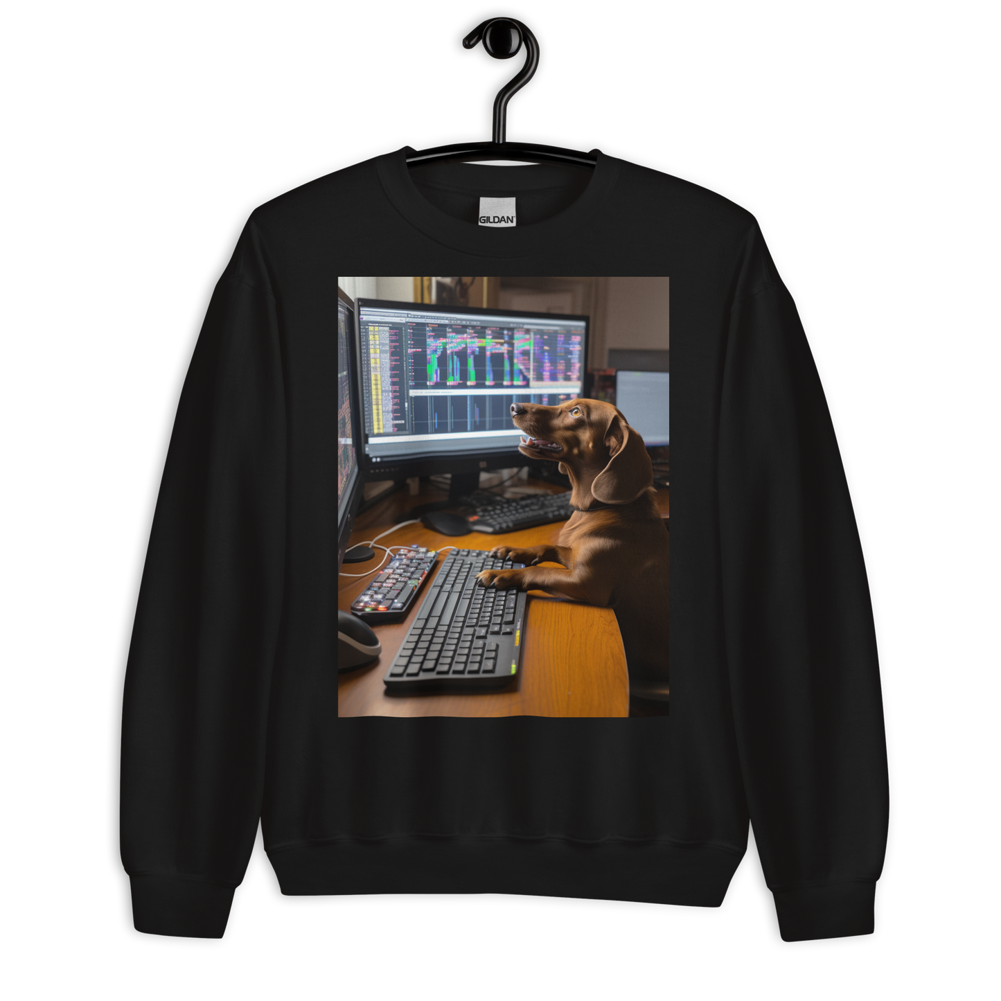 Dachshund Stock Trader Sweatshirt