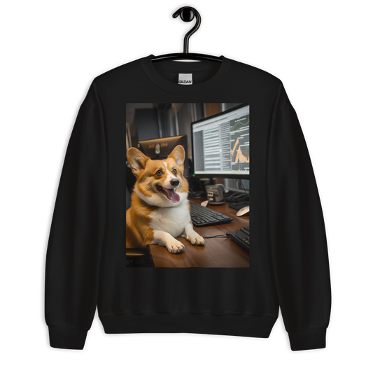 Pembroke Welsh Corgi Stock Trader Sweatshirt