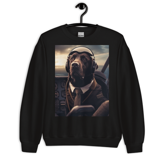 Labrador Retriever Air Force Officer Sweatshirt