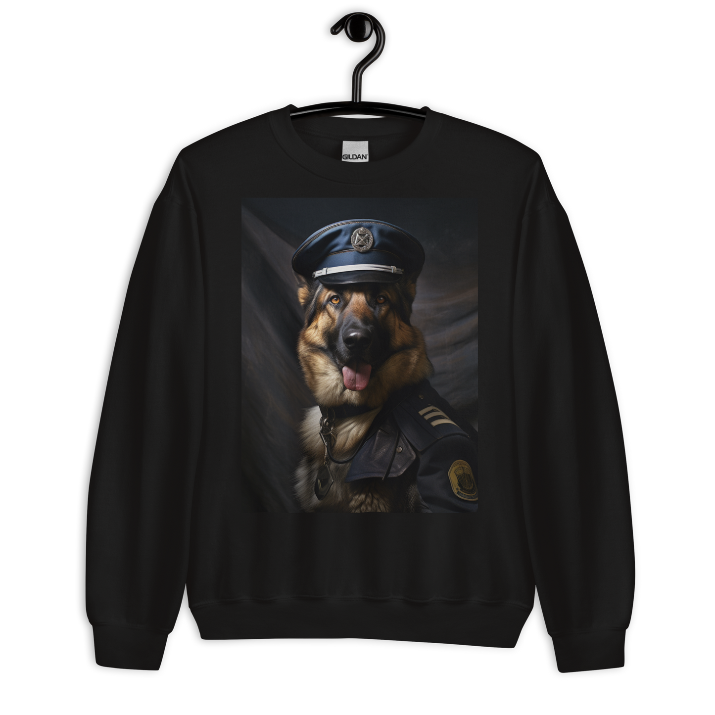 German Shepherd Air Force Officer Sweatshirt