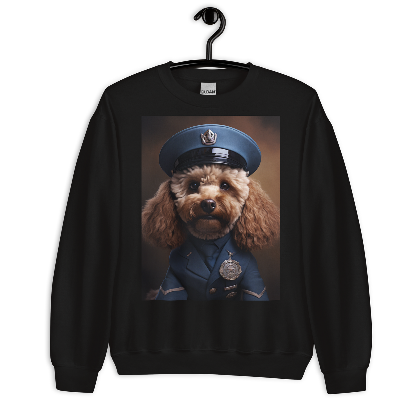 Poodle Air Force Officer Sweatshirt