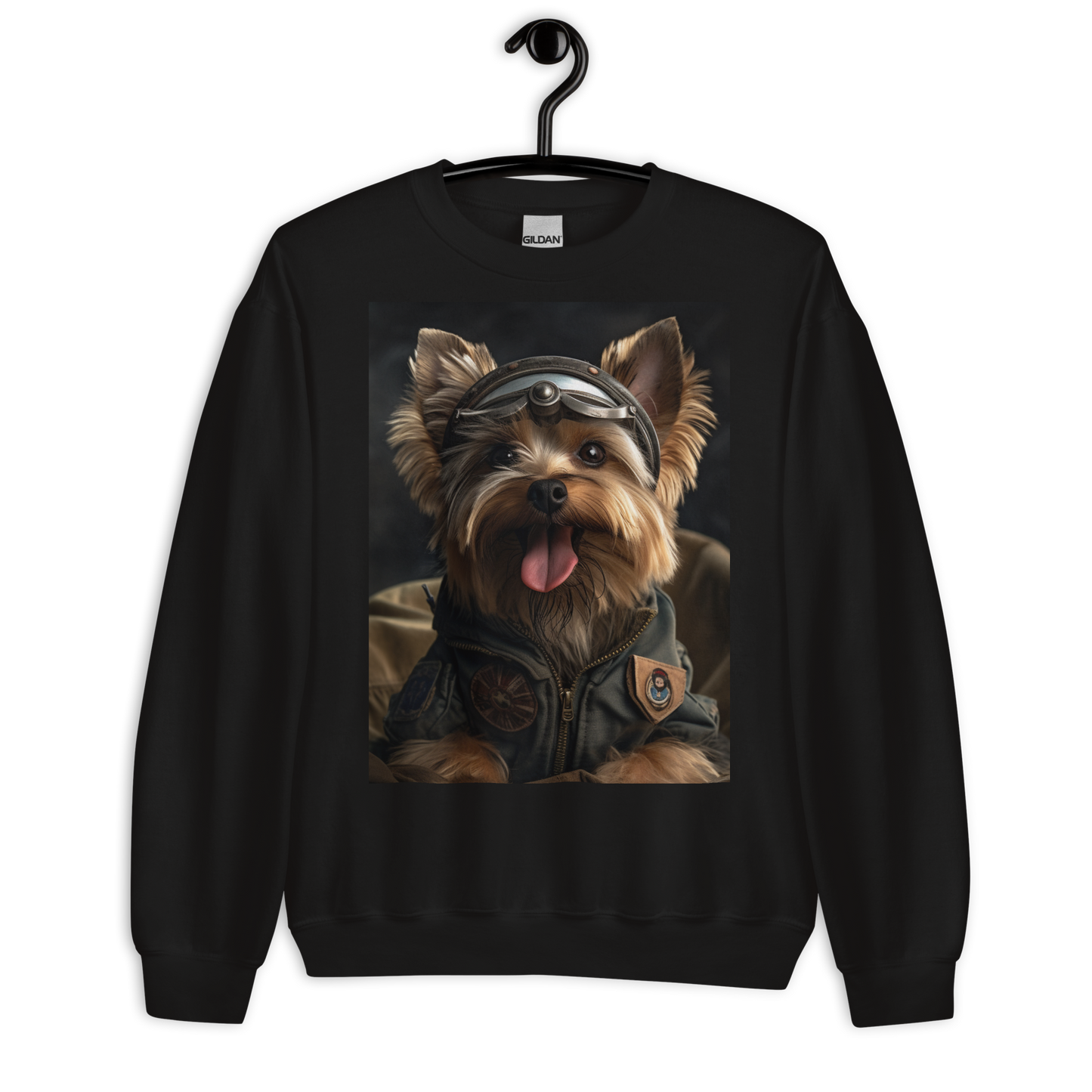 Yorkshire Terrier Air Force Officer Sweatshirt