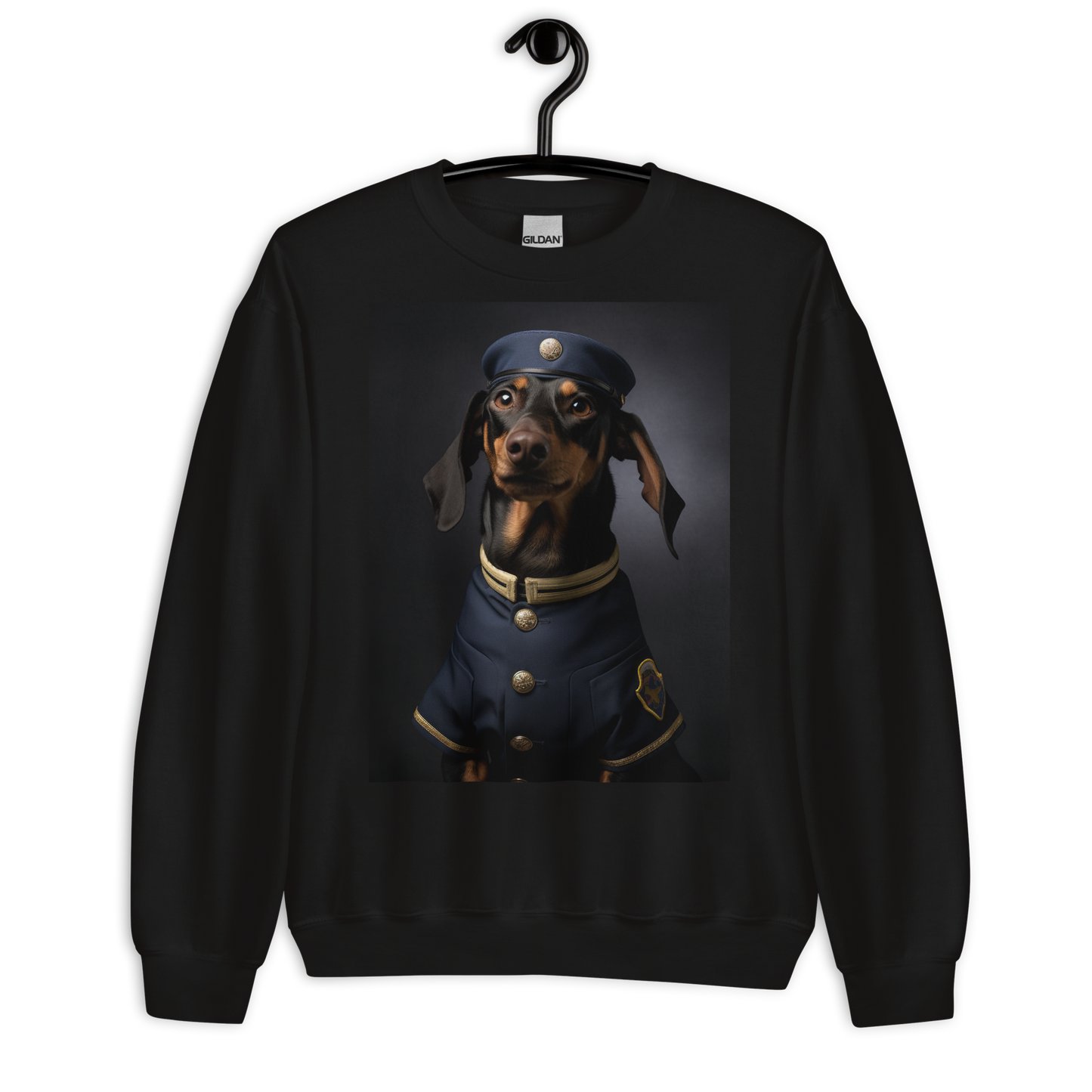 Dachshund Air Force Officer Sweatshirt