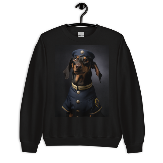 Dachshund Air Force Officer Sweatshirt