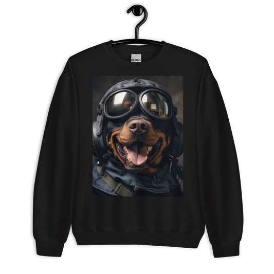 Rottweiler Airline Pilot Sweatshirt