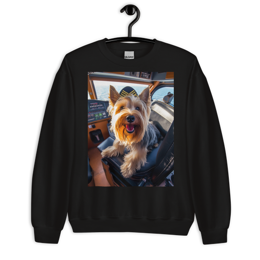 Yorkshire Terrier Airline Pilot Sweatshirt