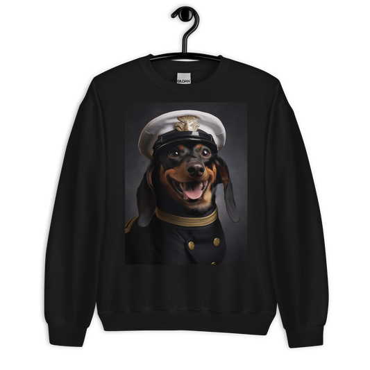 Dachshund Airline Pilot Sweatshirt