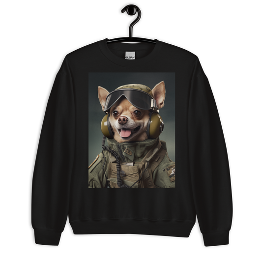 Chihuahua Air force Officer Sweatshirt