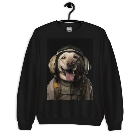 Labrador Retriever Military Person Sweatshirt