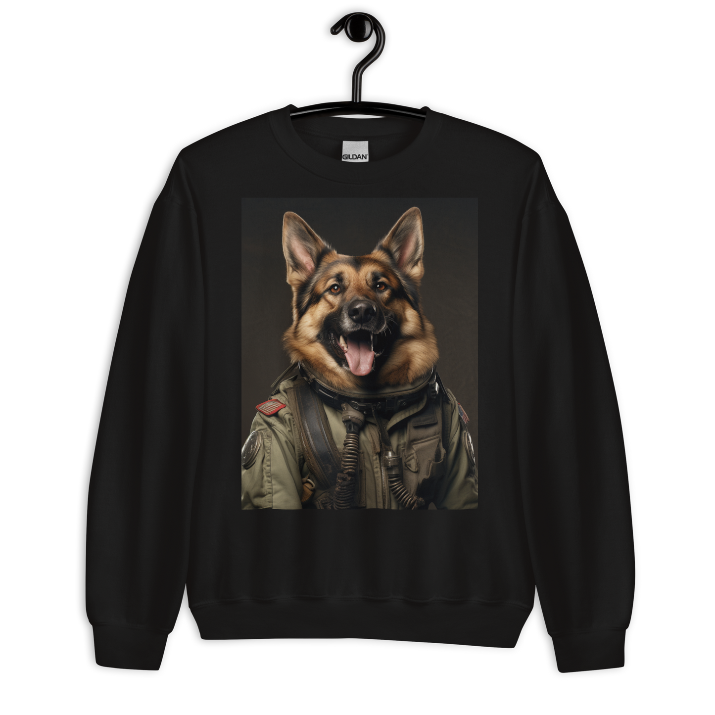 German Shepherd Military Person Sweatshirt