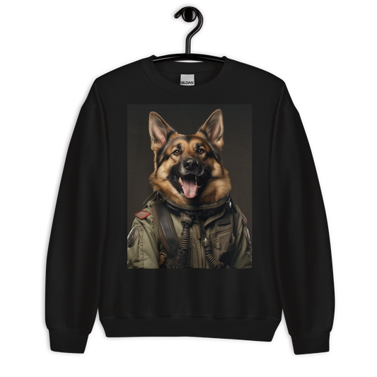 German Shepherd Military Person Sweatshirt