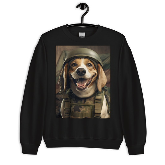 Beagle Military Person Sweatshirt