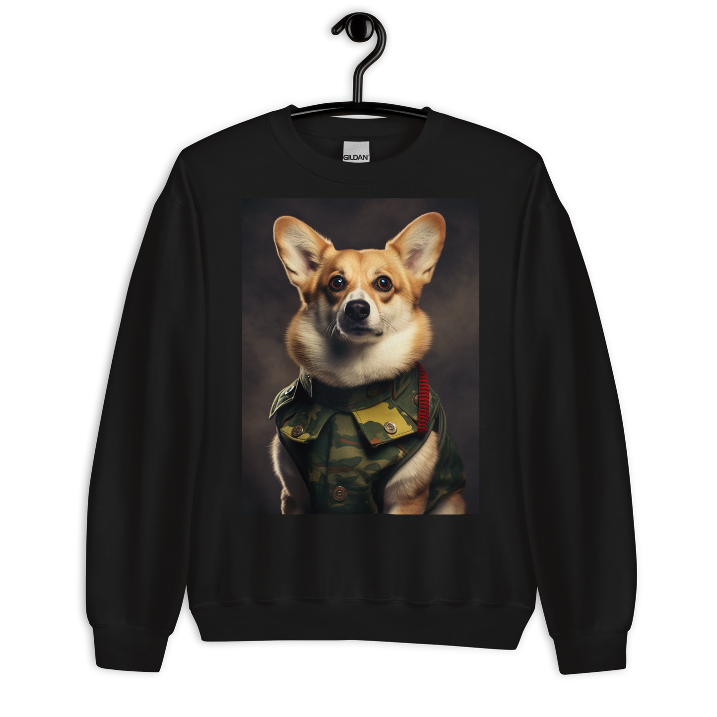 Pembroke Welsh Corgi Military Person Sweatshirt