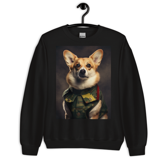 Pembroke Welsh Corgi Military Person Sweatshirt