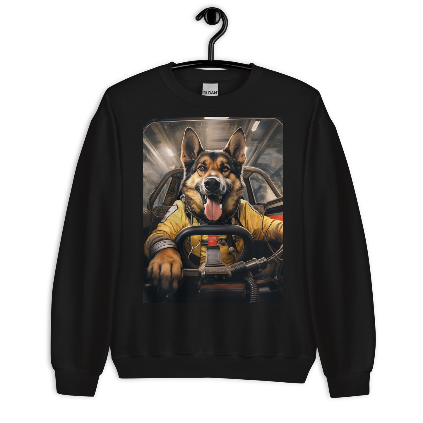 German Shepherd F1 Car Driver Sweatshirt