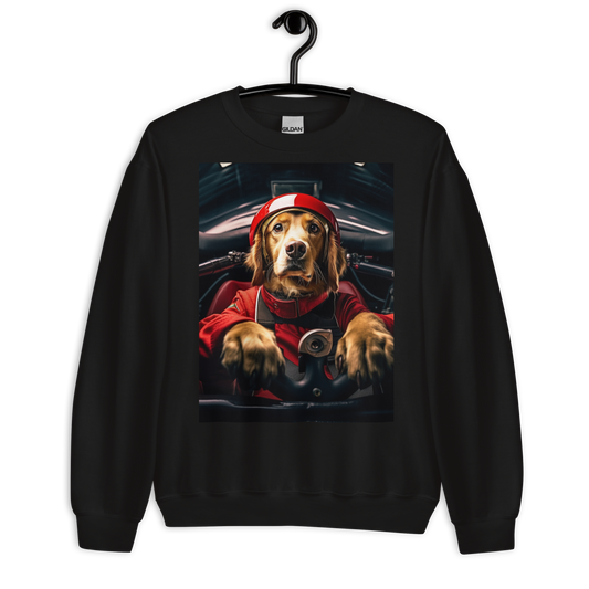 Golden Retriever F1 Car Driver Sweatshirt