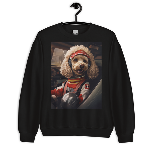 Poodle F1 Car Driver Sweatshirt