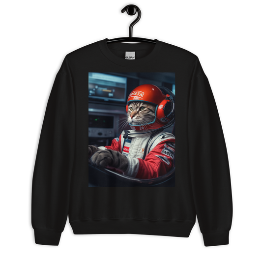 Domestic Shorthair F1 Car Driver Sweatshirt